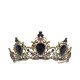 Purple Crown Retro Alloy Rhinestone Headband High-Grade Crown Purple Crown Retro Alloy Rhinestone Headband High-Grade Crown