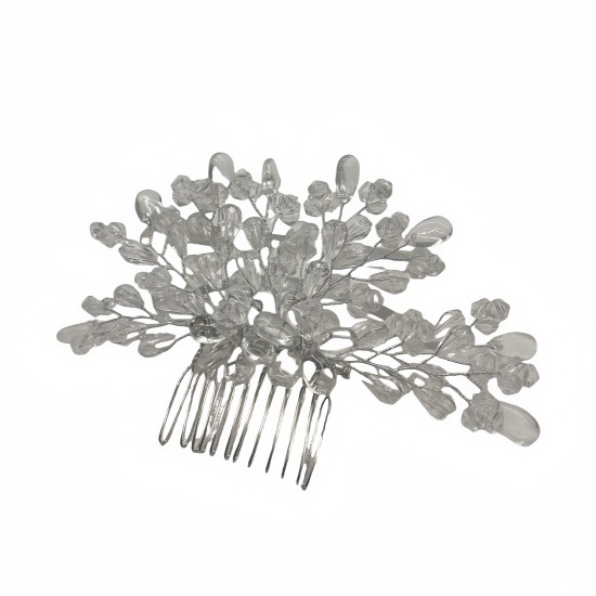 Crystal Comb And Hairpin With Elegant Handmade Beaded Hair Accessories Crystal Comb And Hairpin With Elegant Handmade Beaded Hair Accessories