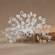 Crystal Comb And Hairpin With Elegant Handmade Beaded Hair Accessories Crystal Comb And Hairpin With Elegant Handmade Beaded Hair Accessories