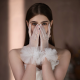 Ruffled Wedding Gloves Super Fairy White Short Gloves Ruffled Wedding Gloves Super Fairy White Short Gloves